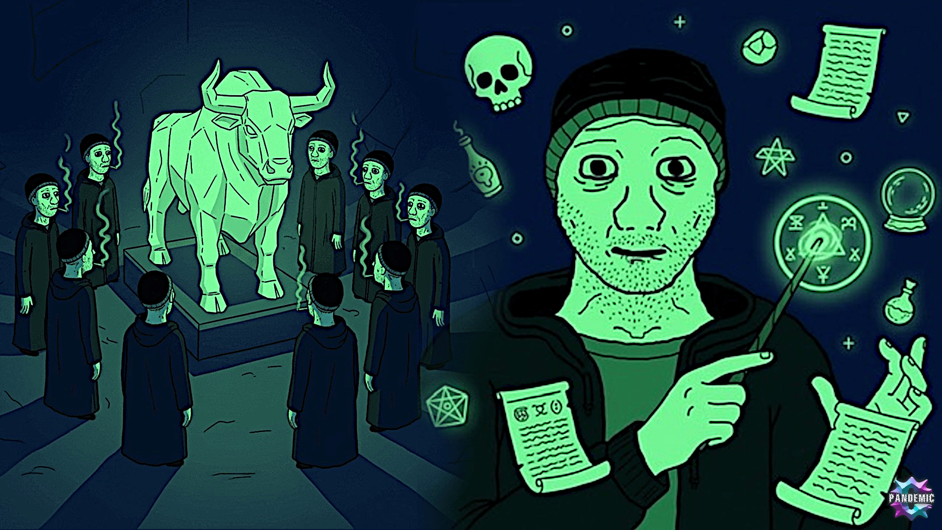 Bullish Sorcery for Green Candles Meme