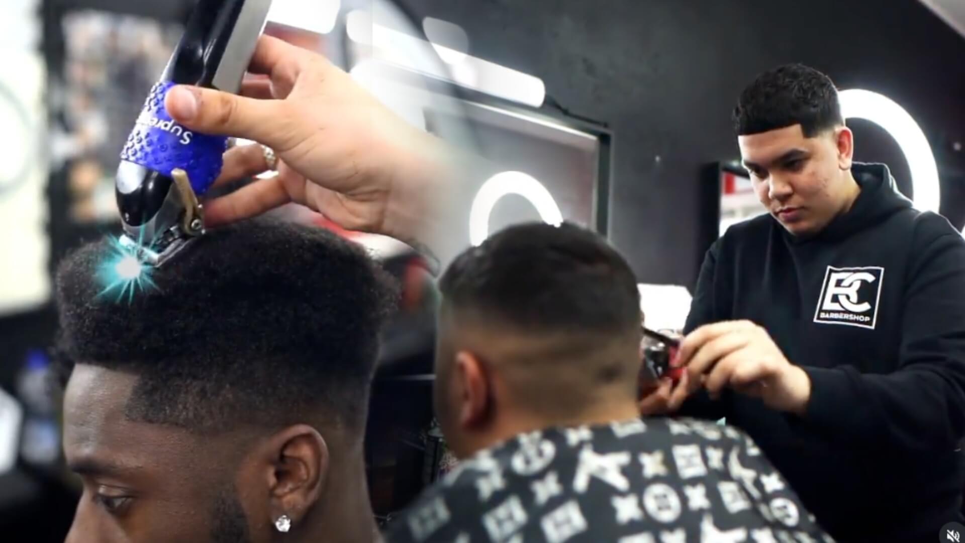 BerraCuts Barbershop promotional video visited by rapper Frenna, shot by Younes Belguebli in The Hague, The Netherlands