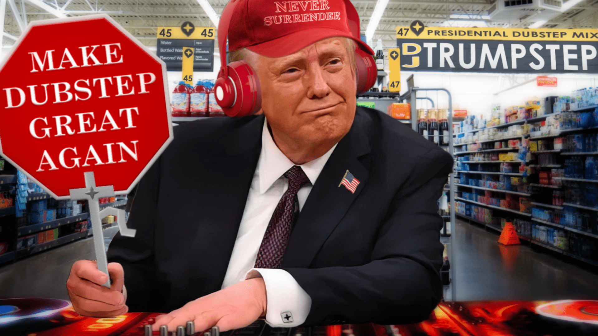 DJ Trumpstep Donald Trump Dubstep music mix thumbnail for anabolic musick