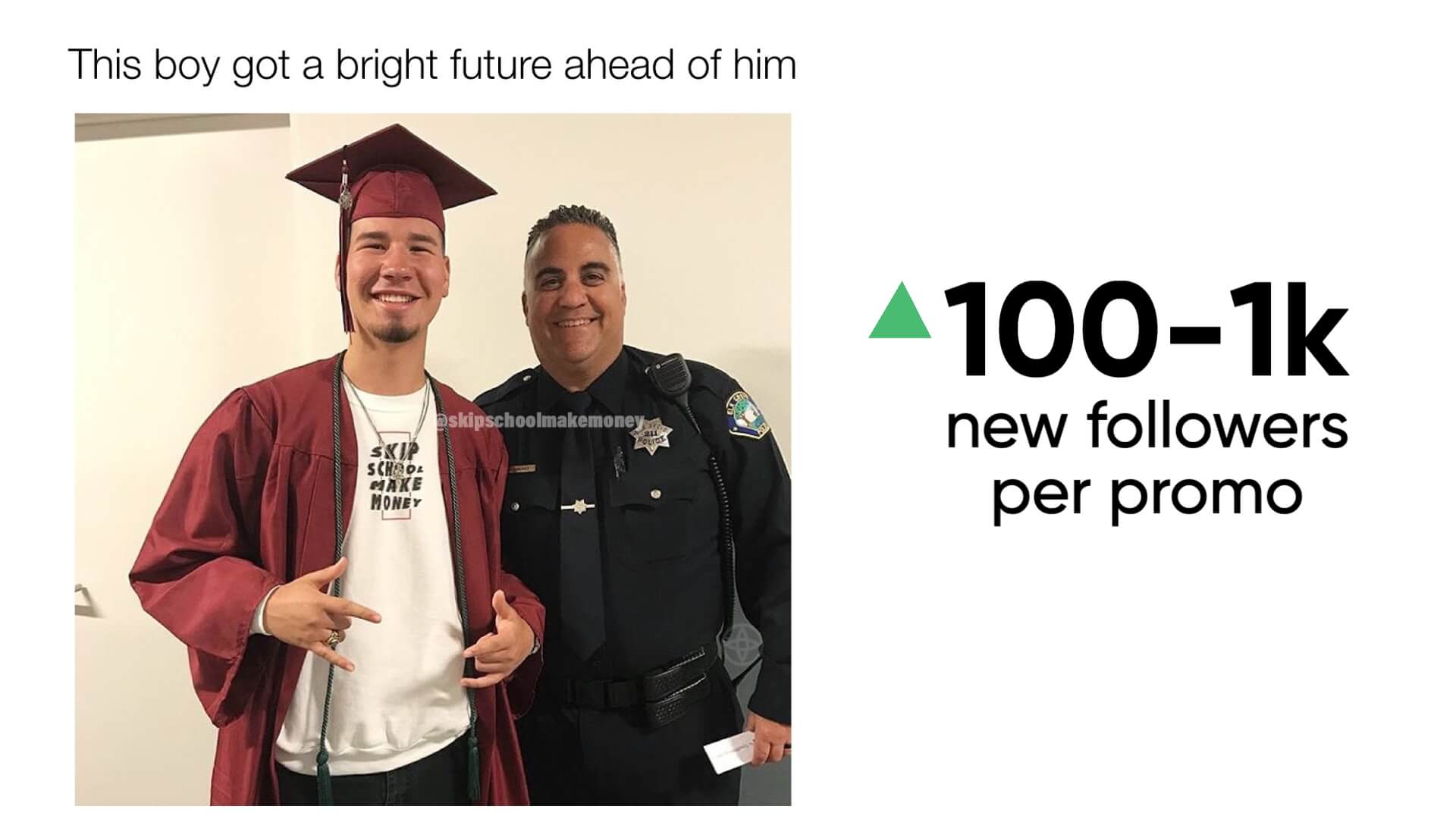 SkipSchoolMakeMoney showcases pioneering marketing strategy - Meme Marketing, showcasing various memes from the brand's social media presence