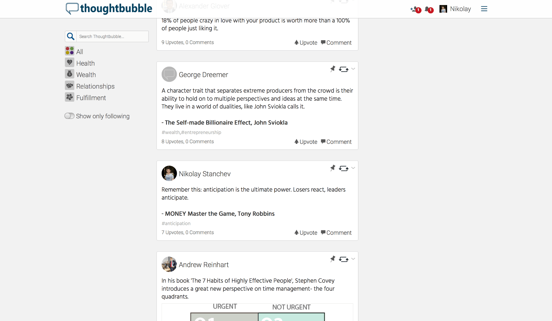 thoughtbubble feed in default view without menu expanded